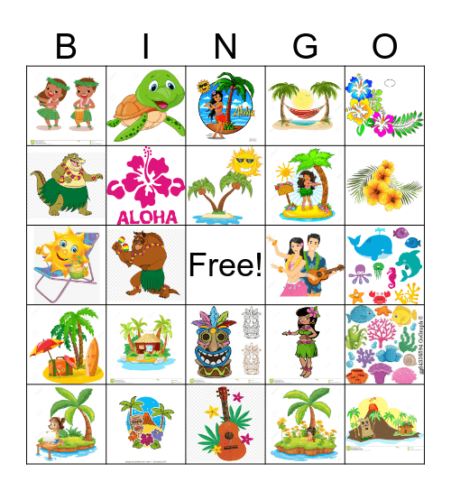 Hawaiian Bingo Printable Free Martin Printable Calendars