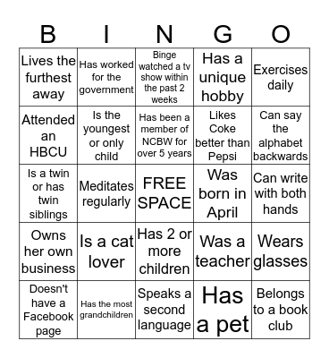 NCBW-SVC People Bingo Card