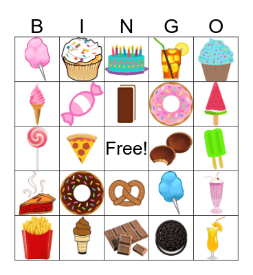 Claire Bear's Birthday Bingo Card