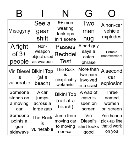 FATEFUL SUNDAY Bingo Card