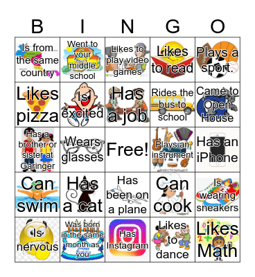 Find Someone Who... Bingo Card