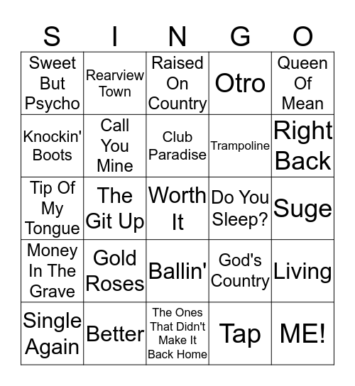 Round 4 Bingo Card