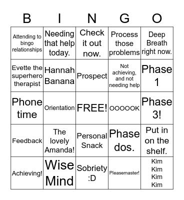 Turning Point BINGO!  Bingo Card