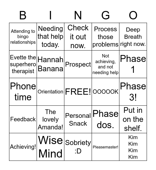 Turning Point BINGO!  Bingo Card