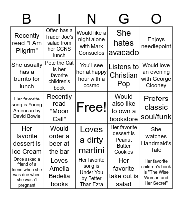 Ice Breaker Bingo Card