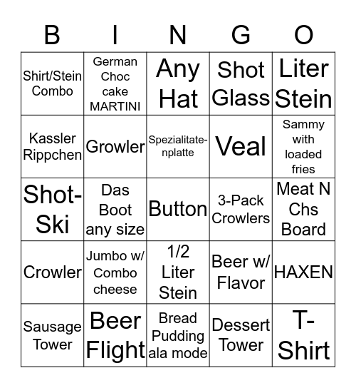 Bingo Ya'll Bingo Card