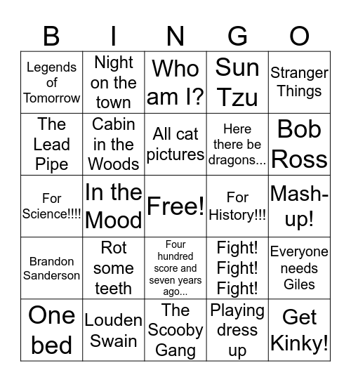 Original World Bingo Card