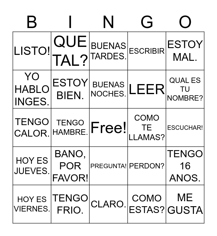 greetings-in-spanish-bingo-card