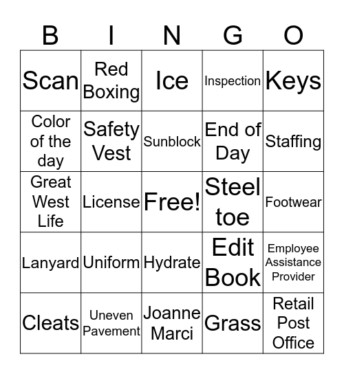 Do You Know? Bingo Card