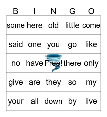 Jolly Phonics II #10 Bingo Card