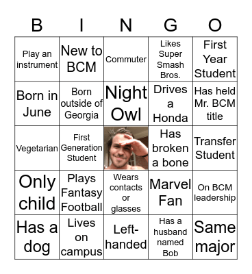 First Ignite Bingo Card