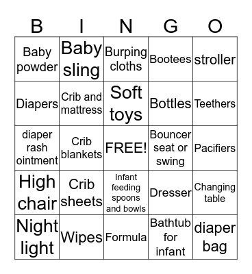 Teen Pregnancy: The Cost Of Raising A baby Bingo Card