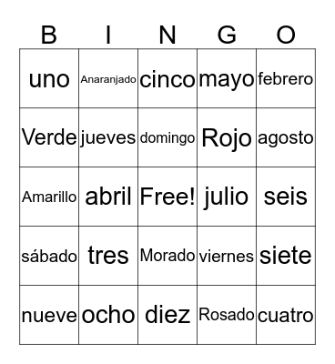 Bingo Card