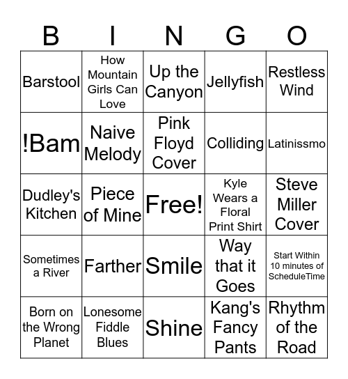 Gouda Time !!!  Bingo Card