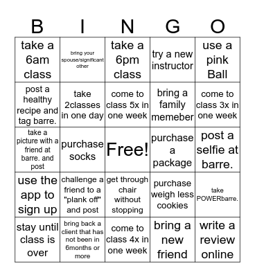 Back to School Bingo Card