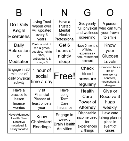 Sis2Sis 2019 Spectacularly Seasoned  Bingo Card