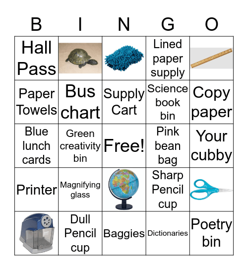 Our Classroom! Bingo Card