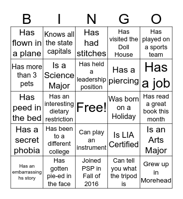 Bingo Card
