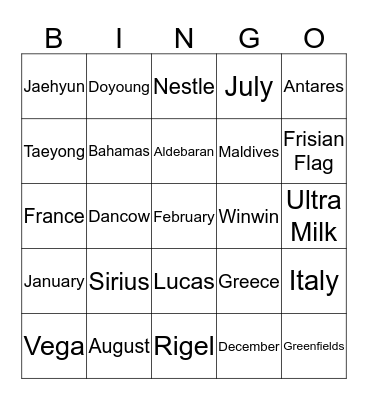 Cherry Tams' Bingo!  Bingo Card