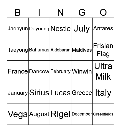 Cherry Tams' Bingo!  Bingo Card