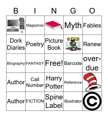 LIBRARY BINGO Card