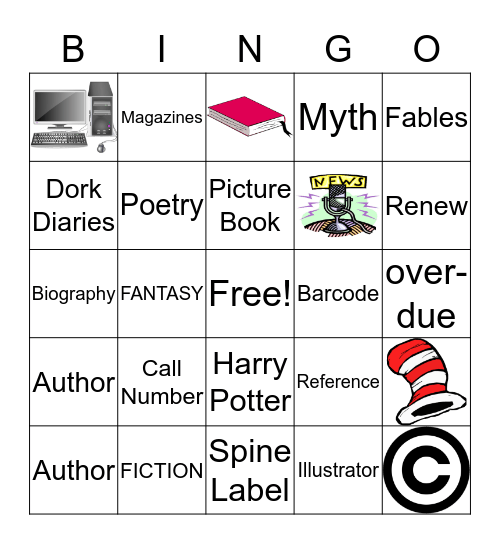 LIBRARY BINGO Card