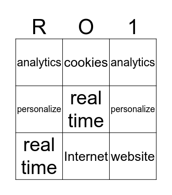 DIGITAL MARKETING Bingo Card