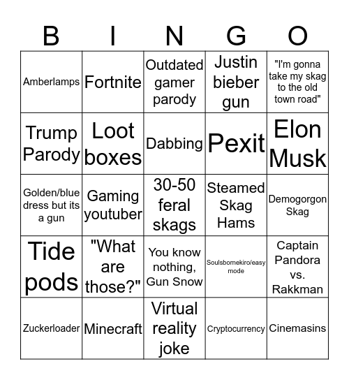 Borderlands 3 Bingo!! Bingo Card