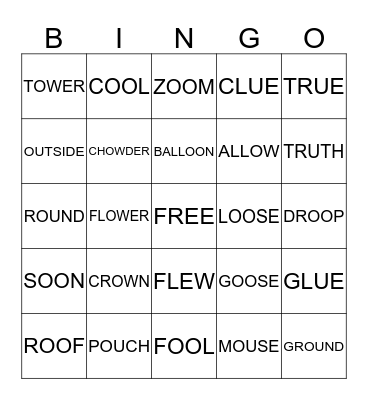 NEW YOU Bingo Card