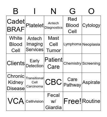 Antech Bingo Card