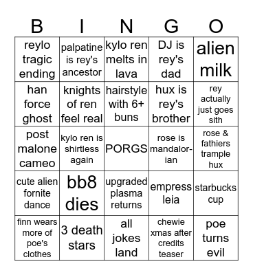 crazy-but-it-just-might-work star wars bingo Card