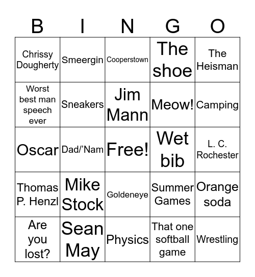 R-Bingo Card