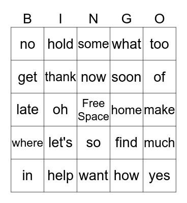 First Grade--Themes 1 & 2 Bingo Card