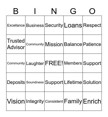 R I S E Bingo Card
