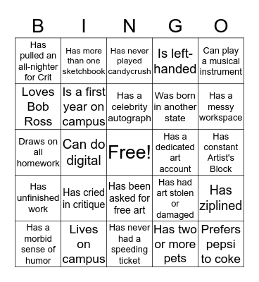 Find Someone Who... Bingo Card