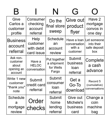 LOMBARD BINGO Card