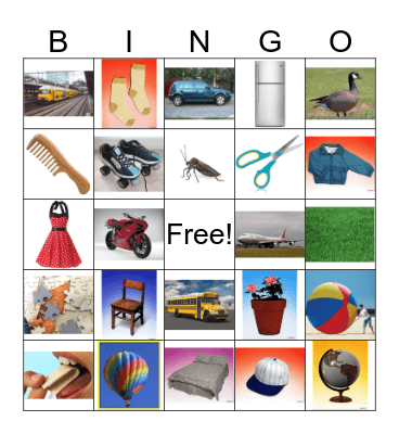 Places  Bingo Card