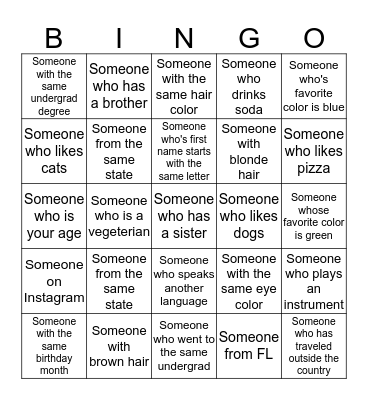 AuD Squad Bingo Card