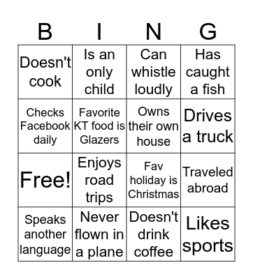 Get to Know ASL's Bingo Card