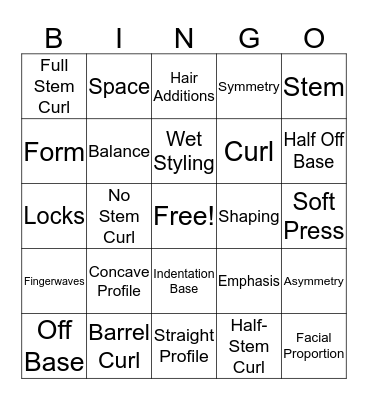 Design Principles Bingo Card