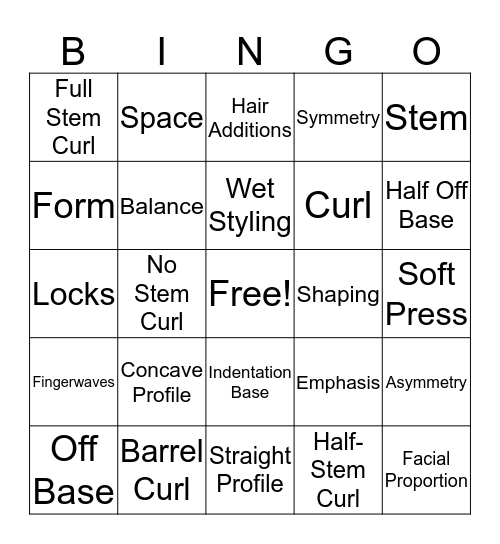 Design Principles Bingo Card