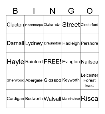 Agency Bingo Card