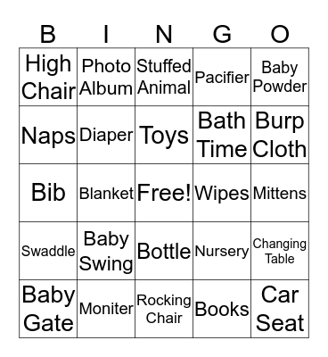 Oh Boy Bingo! Bingo Card