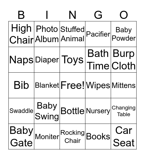 Oh Boy Bingo! Bingo Card