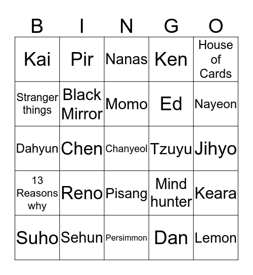 Eloren Bingo Card