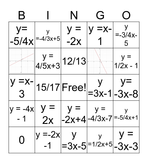 Bingo Review 1.3-1.4 Bingo Card