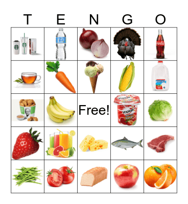 LAS COMIDAS Bingo Card