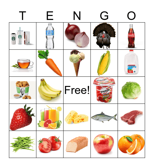 LAS COMIDAS Bingo Card