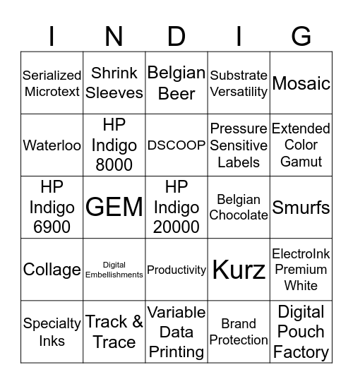 bingo aug 27 Bingo Card