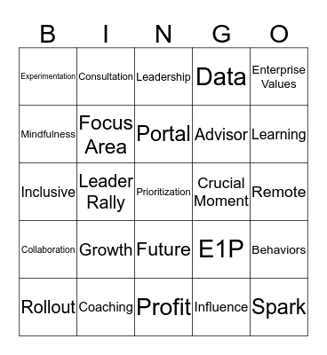 TD Manager Buzz Bingo Card